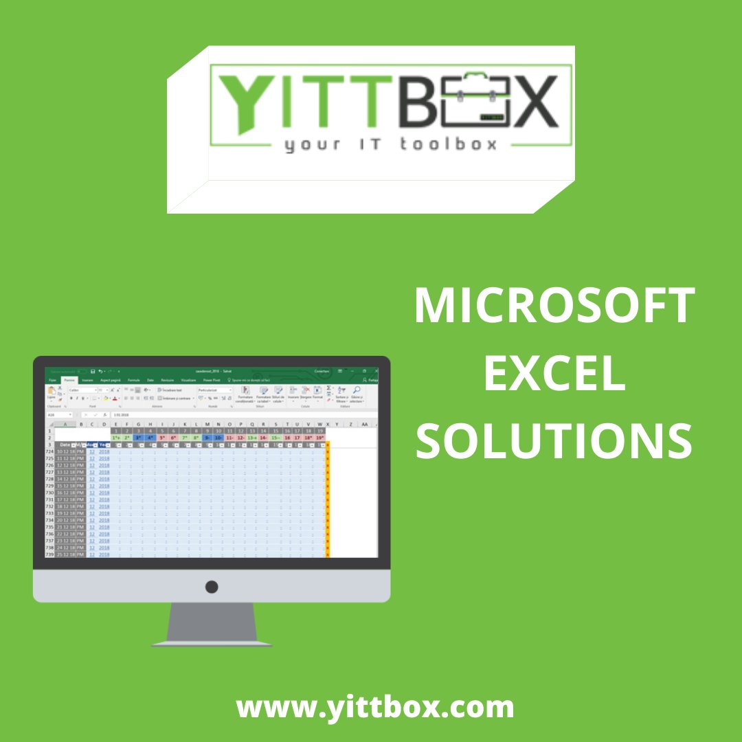 yittbox's tweet image. At YittBox, we are experts in all facets of Microsoft Excel, including VBA (Visual Basic for Applications).

For more detail, click on this link: bit.ly/3rFmXej

#microsoftexcelsolutions #microsoftexcel #yittbox #BestITCompany
