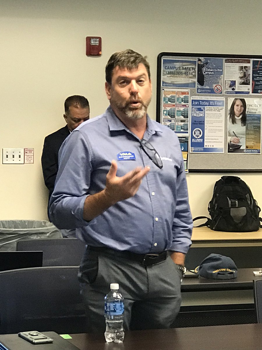 VMAvolusia's tweet photo. FAME kicked off today with interviews, speakers and more! FAME is a earn-while-you-learn model and provides students the pathway to earn an industry recognized degree while gaining valuable experience at a sponsoring company! https://t.co/M9YmXloFVK