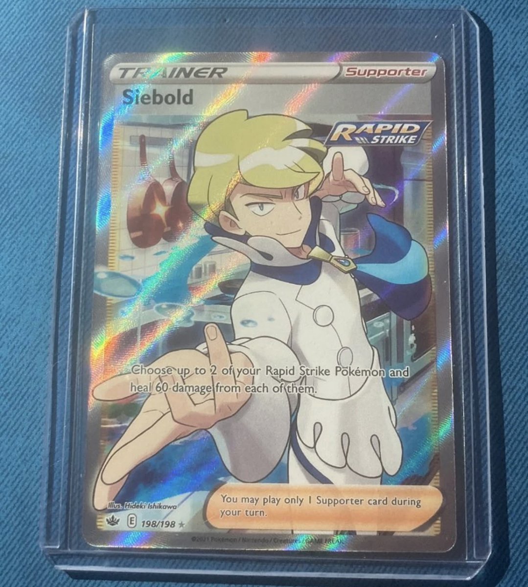 trainercotd's tweet image. The Trainer Card of the Day is Siebold!