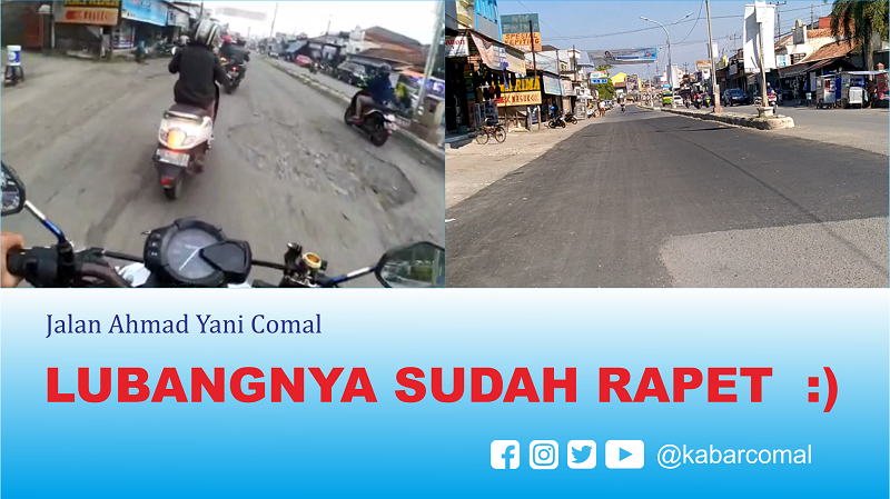 kabarcomal's tweet photo. wis rapet, mugiyo awet.

Bagaimana kondisi jl. A Yani Comal, sebelum dan sesudah diperbaiki ?
simak videonya di : https://t.co/yyQ9I2ty1W

@wakilbupatipml @muktiagungwbw 

#kabarcomal #kabarjalan https://t.co/88EyNEfivR