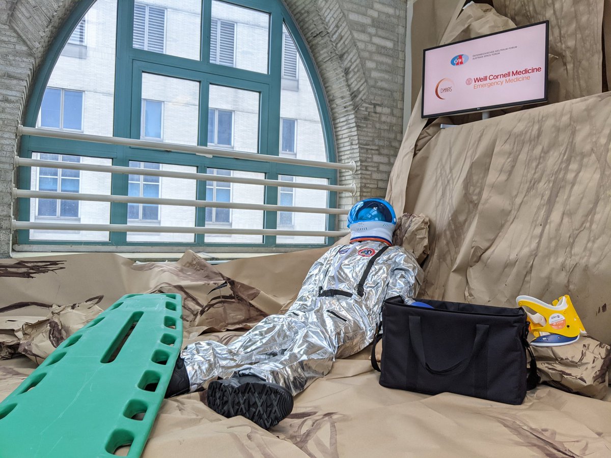 Astromedix's tweet image. Excited to host the @oewf Medical Tele-Sim day at @WCMEmergency Sim Center as we prep our global medical team for #AMADEE20 analogue Mars mission in Israel later this year! #spacemed #wildernessmedicine @astro_marsrocky @Bonposselt