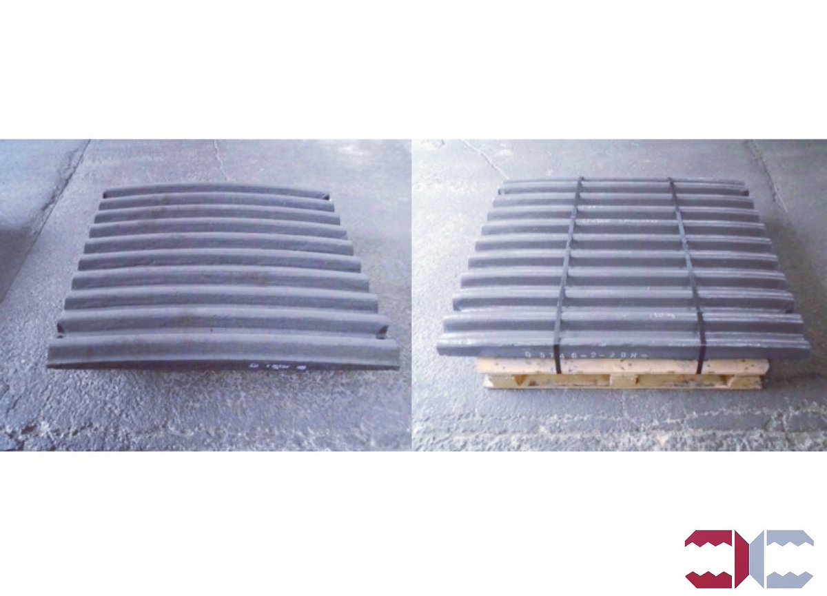 CRUSHER CONSUMABLES LTD (@crusherltd) on Twitter photo CR005-067-001 Swing Jaw, S-tooth profile - 18% Mn
CR005-068-001 Fixed Jaw, S-tooth - 18% Mn
To suit a #Terex #Finlay J-1170 (#Pegson / #Powerscreen XR/XA400S) #JawCrusher supplied to a customer today.
NEXT TIME YOU ARE LOOKING FOR PARTS...
parts@crusherconsumables.co.uk CR005-067-001 Swing Jaw, S-tooth profile - 18% Mn
CR005-068-001 Fixed Jaw, S-tooth - 18% Mn
To suit a #Terex #Finlay J-1170 (#Pegson / #Powerscreen XR/XA400S) #JawCrusher supplied to a customer today.
NEXT TIME YOU ARE LOOKING FOR PARTS...
parts@crusherconsumables.co.uk