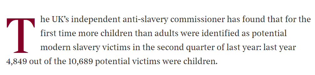 In today's @timesredbox <a href="/LabourSJ/">Sarah Jones MP</a> highlights the rise in #countylines drug dealing and the impact on victims of #childtrafficking, with reference to Dame Sara's comments in the #IASCAnnualReport2021. <a href="/thetimes/">The Times and The Sunday Times</a> #ModernSlavery 
antislaverycommissioner.co.uk/news-insights/…