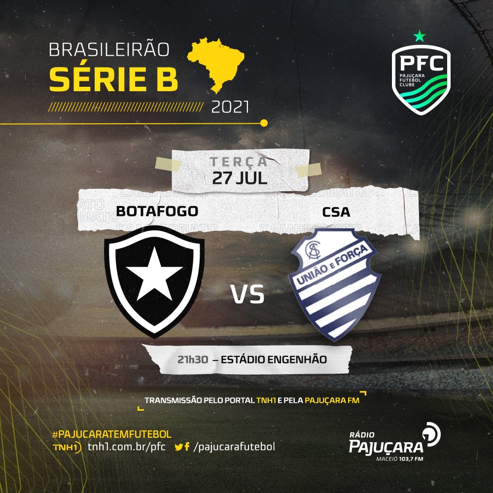 Futebol e emoção é na #PajuçaraFM ! O time entra em campo e o PFC transmite tudo na 103,7 e no tnh1! 📻⚽

.
#brasileirãosérieb #PSCOM #pajuçarafutebolclube #futebol2021