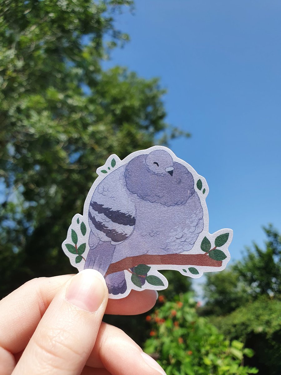littleartchild's tweet photo. My pigeon party stickers are up on my etsy now if you would like a little pal 💛 as a set or choose your favourite https://t.co/miHJfpscxw