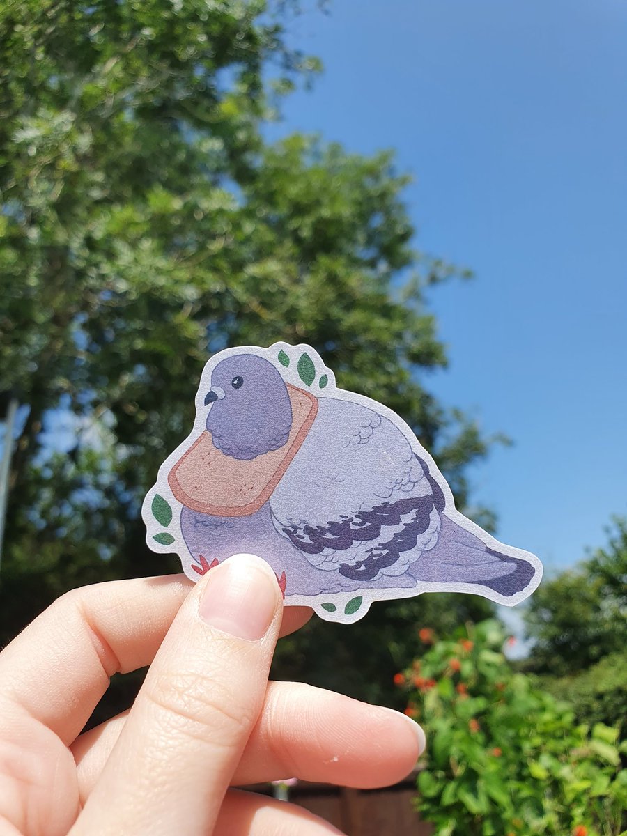 littleartchild's tweet photo. My pigeon party stickers are up on my etsy now if you would like a little pal 💛 as a set or choose your favourite https://t.co/miHJfpscxw