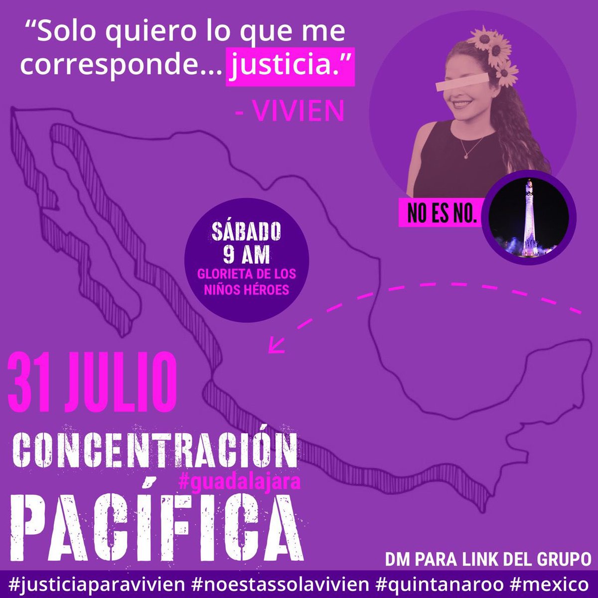anapaulacuriel's tweet photo. Marcha pacífica en Guadalajara ayudame dando RT 
@CANAL44TV @TelevisaGDL @Trafico_ZMG @Meganoticias @GDLMetro @Justice4Vivien #justiciaparavivien @VivienTweetss @analuzsaso @jimenalongoria @MemelasOrizaba https://t.co/XyBY5txjXU