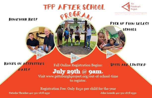 Fall Online Registration this Thursday @ 
pittsburghproject.org/out-of-school-…