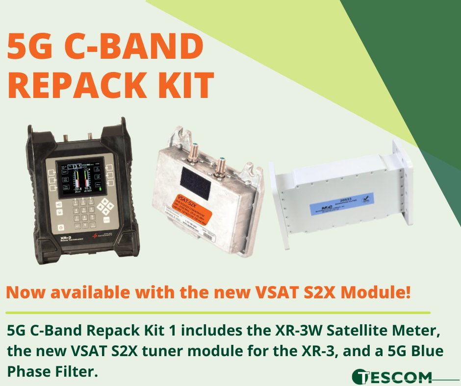 TesComUSA's tweet photo. The kit you need to get started with testing and aligning signals while blocking interferences from #5G and any other potential source of out-of-band #interference!

Learn More: https://t.co/TxJgjJSJGe

#5Gfilter #satellitemeter #vsat #tescomusa https://t.co/qtb1qIqvt4