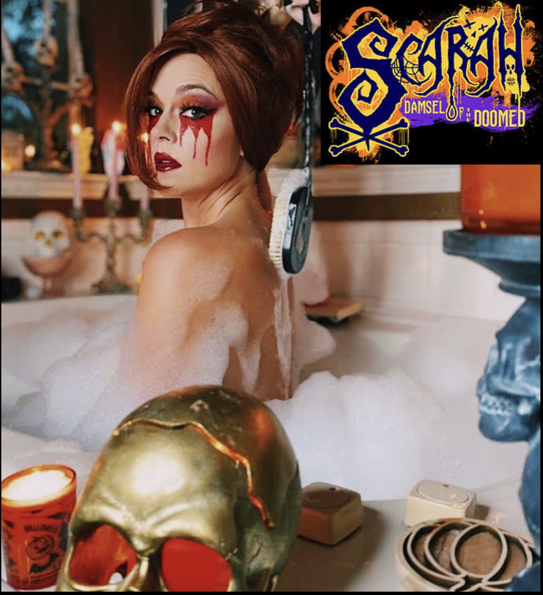 TheMutantFam's tweet photo. Howdy, Mutants!

I hope you love Horror Host's as much as I do ⚰
From the Cool Ghouls to the Count Gore de Vol's, they make cinema so much more engaging!

Here's one of my favorite ghouls: Scarah Damsel of the Doomed!

Rachel / @KittySoames 
#MutantFam
1/2 https://t.co/oQDlX4OP5G