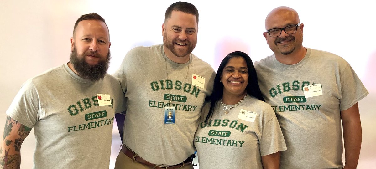 Excited to get to work with these powerful educators today at the WSFC leadership retreat and every day at Gibson.