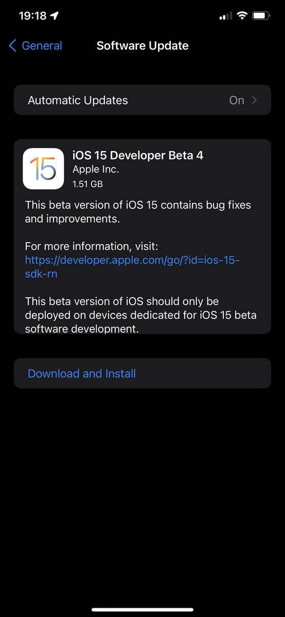 MaxdMerc's tweet image. iOS 15 Developer beta 4

#iOS15DevBeta4

#Apple #iPhone #iOS