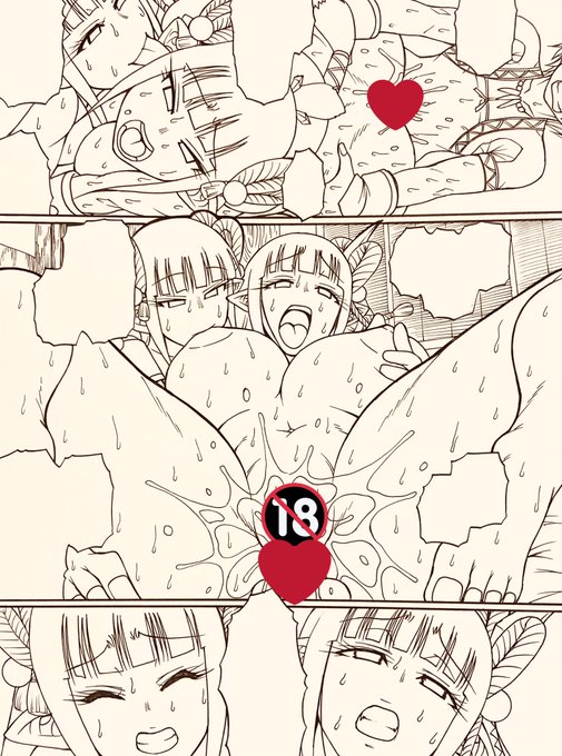 ペン入れ作業半分終わった_φ(:3」z)_ 