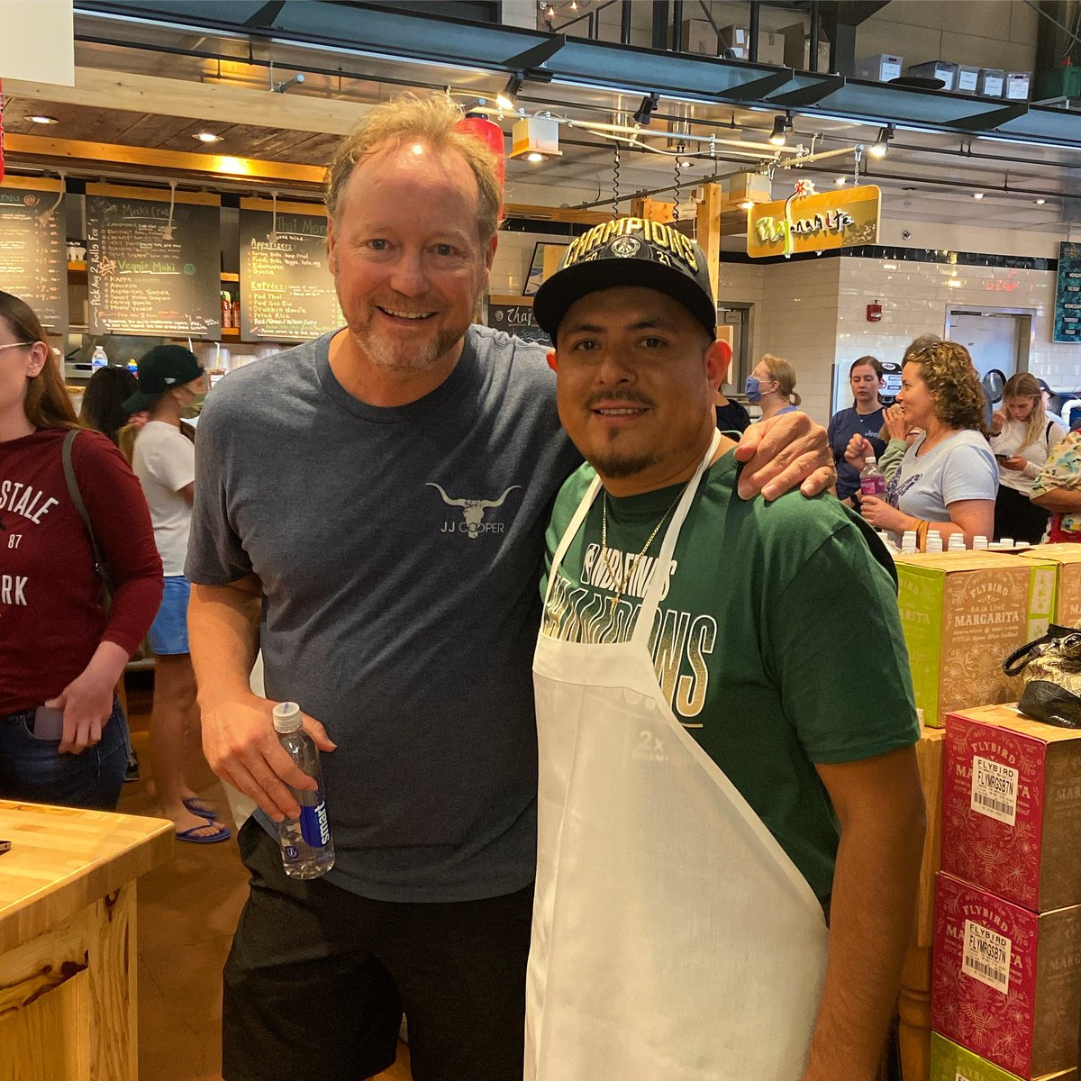 MKEPublicMarket's tweet photo. Congratulations #CoachBud NBA Champion!
What’s next? Rest, relaxation & frequent trips to the Public Market ☺️
Thank you for supporting our locally owned, small businesses like @WACheese, @CAdamsBakery & @Anodynecoffee
#BucksIn6 #nba #MKEitLocal https://t.co/tSp4BFFy88
