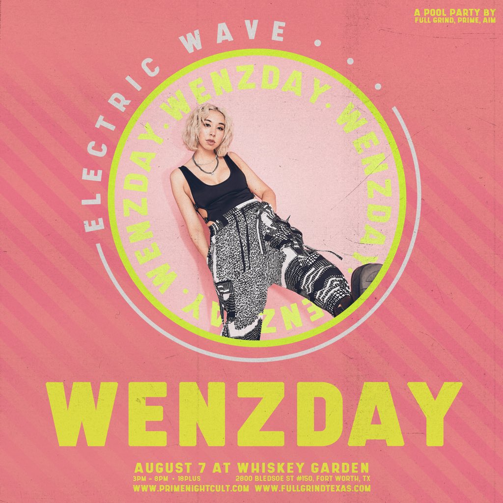 bubbaagin's tweet photo. ๐ฅ๐ฅ๐ฅANNOUNCING๐ฅ๐ฅ๐ฅ@wenzdaymusic ๐
At #ElectricWavePoolParty โก๏ธ๐
Saturday, Aug 7th @ Whiskey Garden
+ more TBA๐
๐: https://t.co/Qkd4HediQPโฆ https://t.co/cF5hAOCY2Mโฆ https://t.co/j2QKVIffaI
