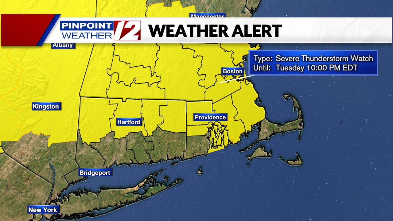 ØªÙˆÙŠØªØ± Pinpoint Weather 12 Ø¹Ù„Ù‰ ØªÙˆÙŠØªØ± Weather Alert Severe Thunderstorm Watch For Areas In Yellow Until 7 27 10 00pm This Means That Atmospheric Conditions Are Favorable For Severe Thunderstorms To Develop Https T Co Uxi2qnzcw3