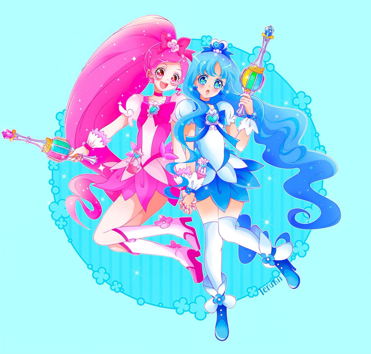 Teruhii1's tweet photo. 💗 Heartcatch☆Paradise!!💗
#precure #prettycure #fanart #animeart 
#anime #ArtistOnTwitter #fanartanime  
#ハートキャッチプリキュア https://t.co/z2Ag2QgEKD