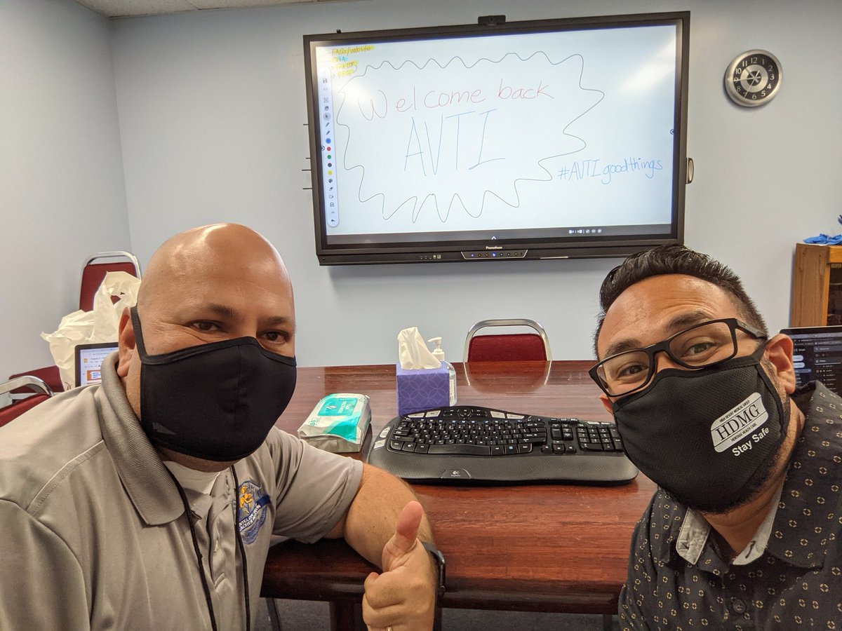 OurAVTI's tweet photo. Back at it #AVTIgoodthings! Planning for New Teacher Orientation Week 😊 https://t.co/wbbjllMo0B