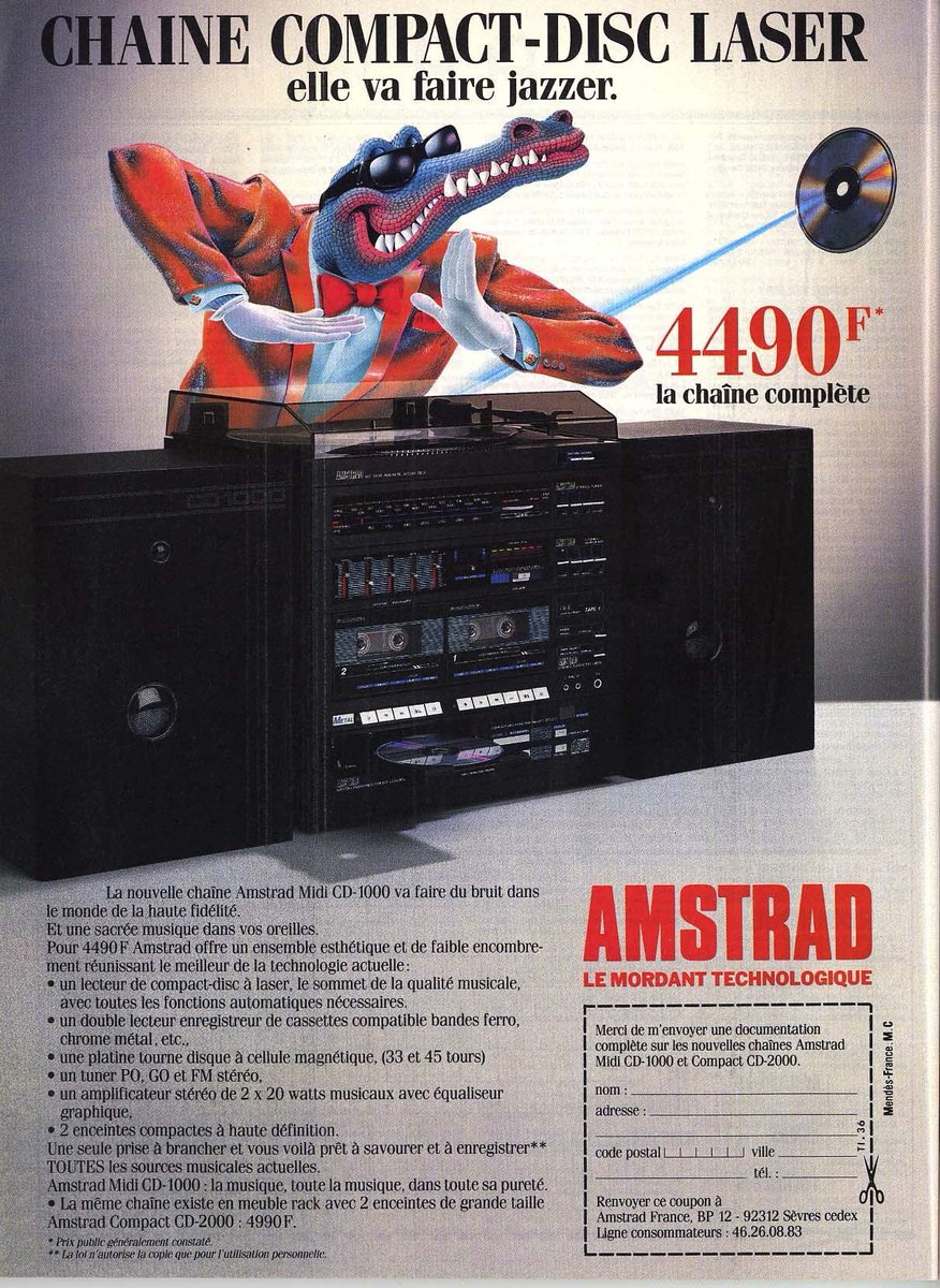 oldmicrostuff's tweet photo. Did you know? #amstrad also made Audio equipment. https://t.co/tn7LxEfIMw