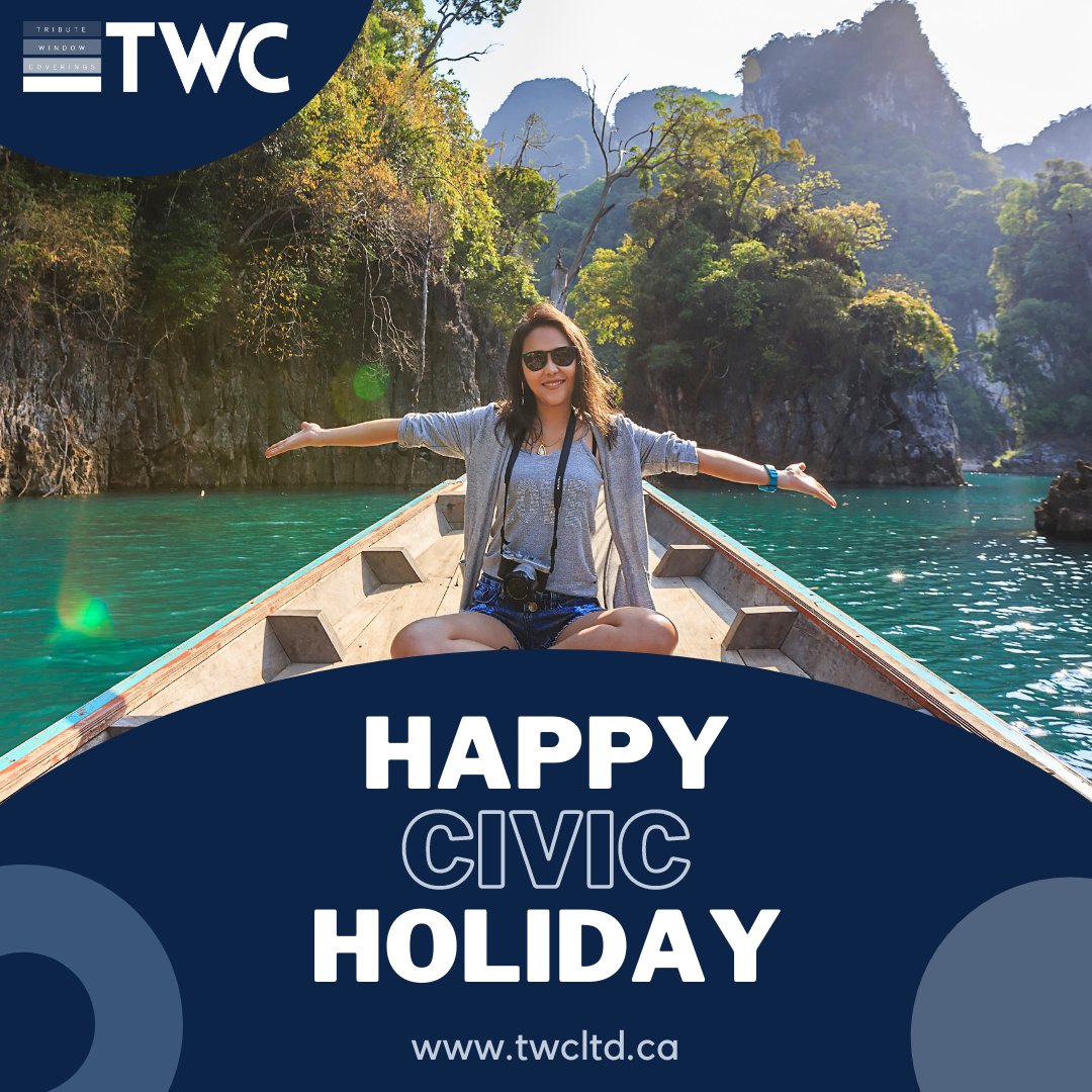 WindowTribute's tweet image. We will be closed Monday, August 2nd for the upcoming Civic holiday. Wishing you a Safe &amp;amp; Happy #CivicHoliday.
#augustholidays #summervacation #longweekend