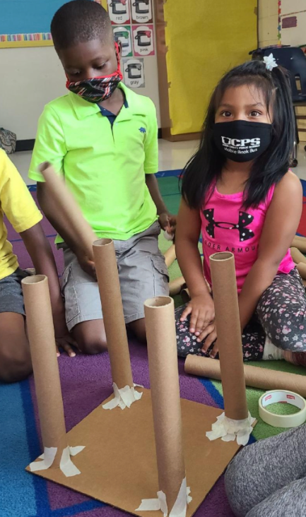 MillerEduLeader's tweet photo. Rising 1st graders learned how to upcycle! What do you have lying around that could become a new toy or tool? @UCPSNC @MarshvilleES_NC @WingateES_NC @AGHoulihan @Renee_McKinnon1 @SusanRodgersS4 #UCPSSummerLearning https://t.co/VzdpU2cEIM