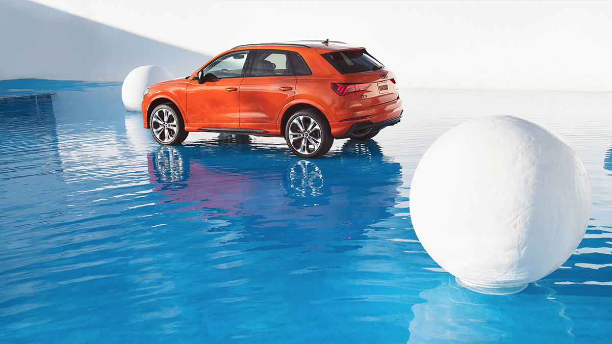 The #AudiQ3, a ripple of excitement.