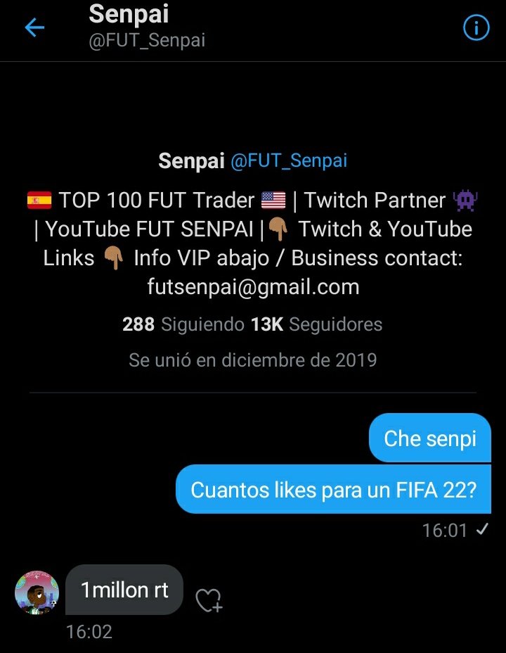 soloRacing22_'s tweet image. Dudo que lleguemos pero con intentar no perdemos nada

@FUT_Senpai
