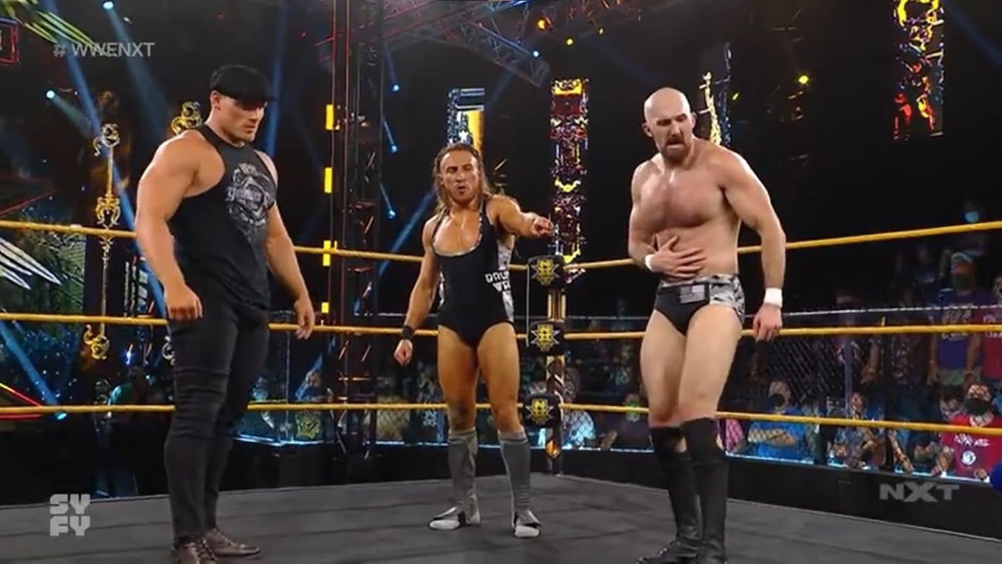Ridge Holland aparece en WWE NXT.