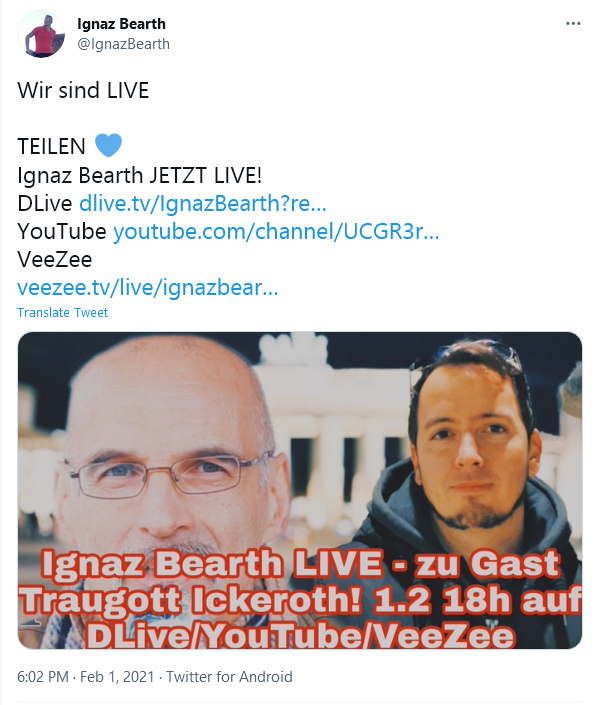BRechercheteam's tweet photo. Da kommt zusammen, was zusammen gehört! #Rechtsextremist vs. #QAnon-Anhänger! Vol. 06
#VeikkoStölzer (Deutschland) #JenniferKlauninger (Österreich) #TraugottIckeroth (Deutschland) #WDCHUR (Schweiz) https://t.co/oERkfzLiic