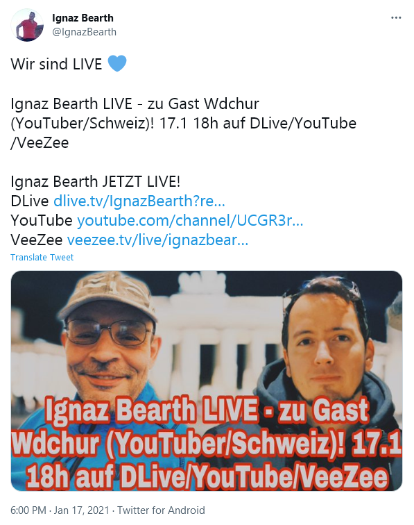BRechercheteam's tweet photo. Da kommt zusammen, was zusammen gehört! #Rechtsextremist vs. #QAnon-Anhänger! Vol. 06
#VeikkoStölzer (Deutschland) #JenniferKlauninger (Österreich) #TraugottIckeroth (Deutschland) #WDCHUR (Schweiz) https://t.co/oERkfzLiic