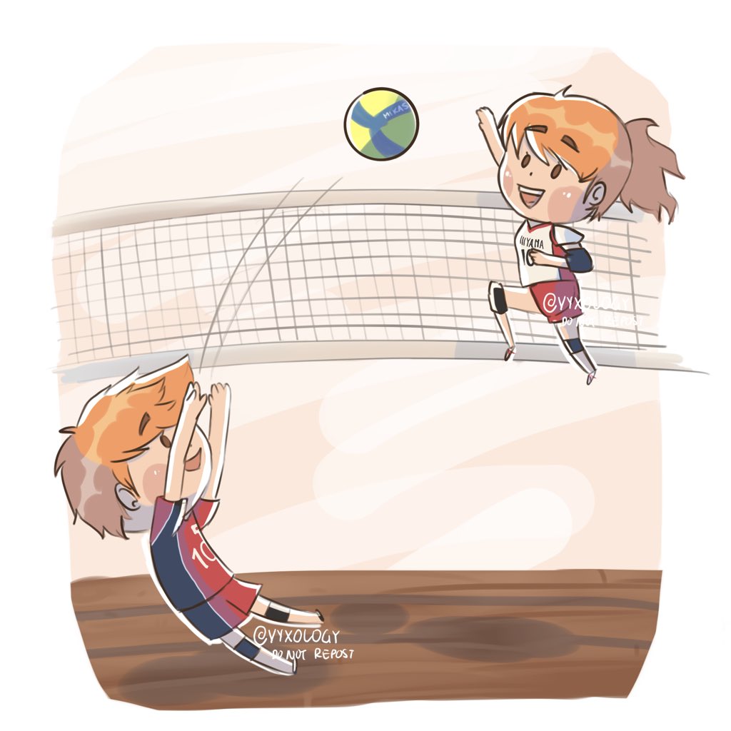 vyxology's tweet photo. “Watch out! Here comes the Hinata Siblings’ Freak Quick Attack!”

#Haikyuu #hinatashoyo #hinatanatsu https://t.co/lgOCIf5dJt