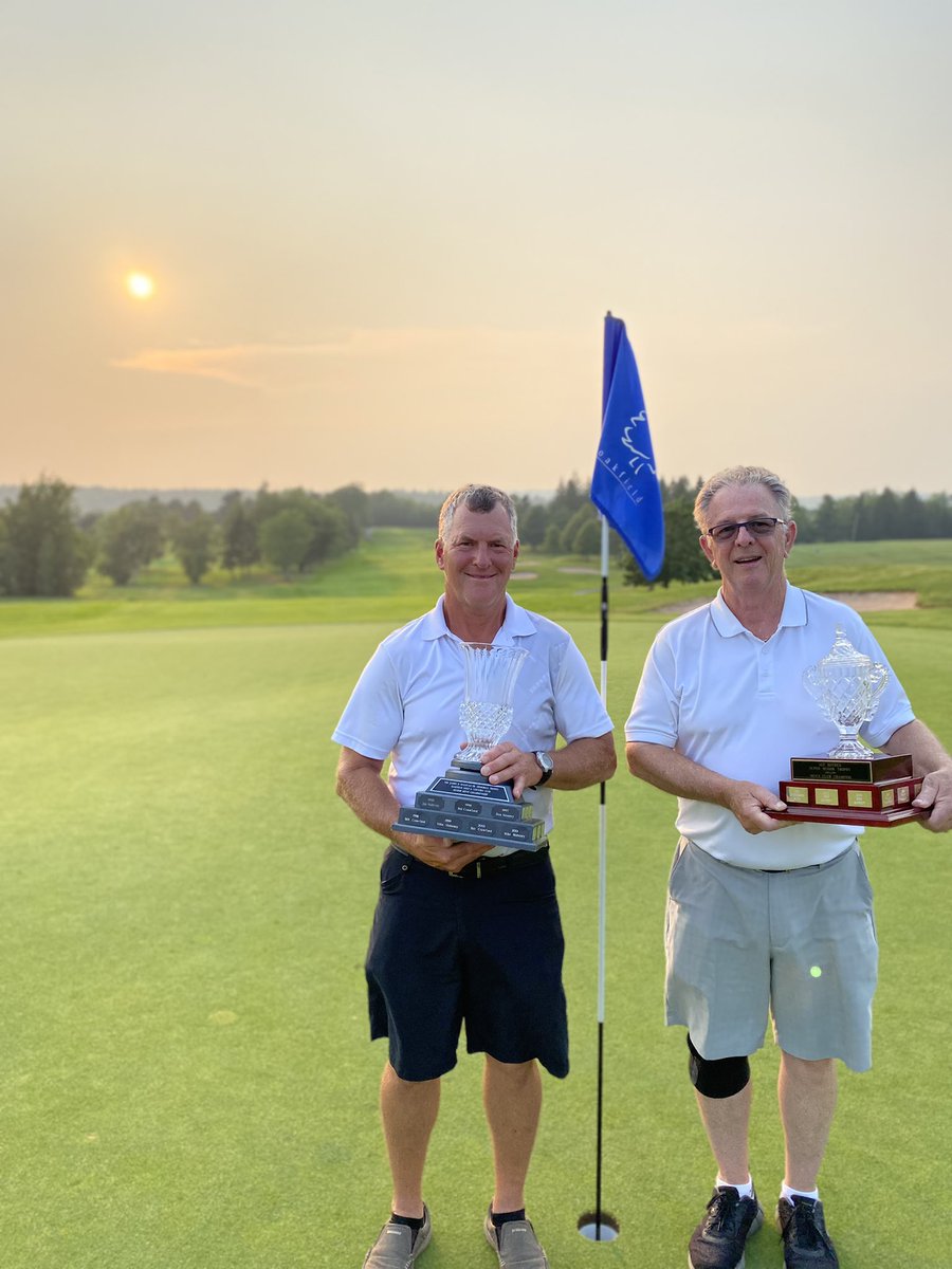 oakfieldgolf's tweet photo. Congratulations to our 2021 Senior Mens Club Champion Archie Morrison and our 2021 Super Senior Champion Ray Brunette. A tremendous two days with our senior members #clubchampionship #memberclub https://t.co/glmFKhEhtv