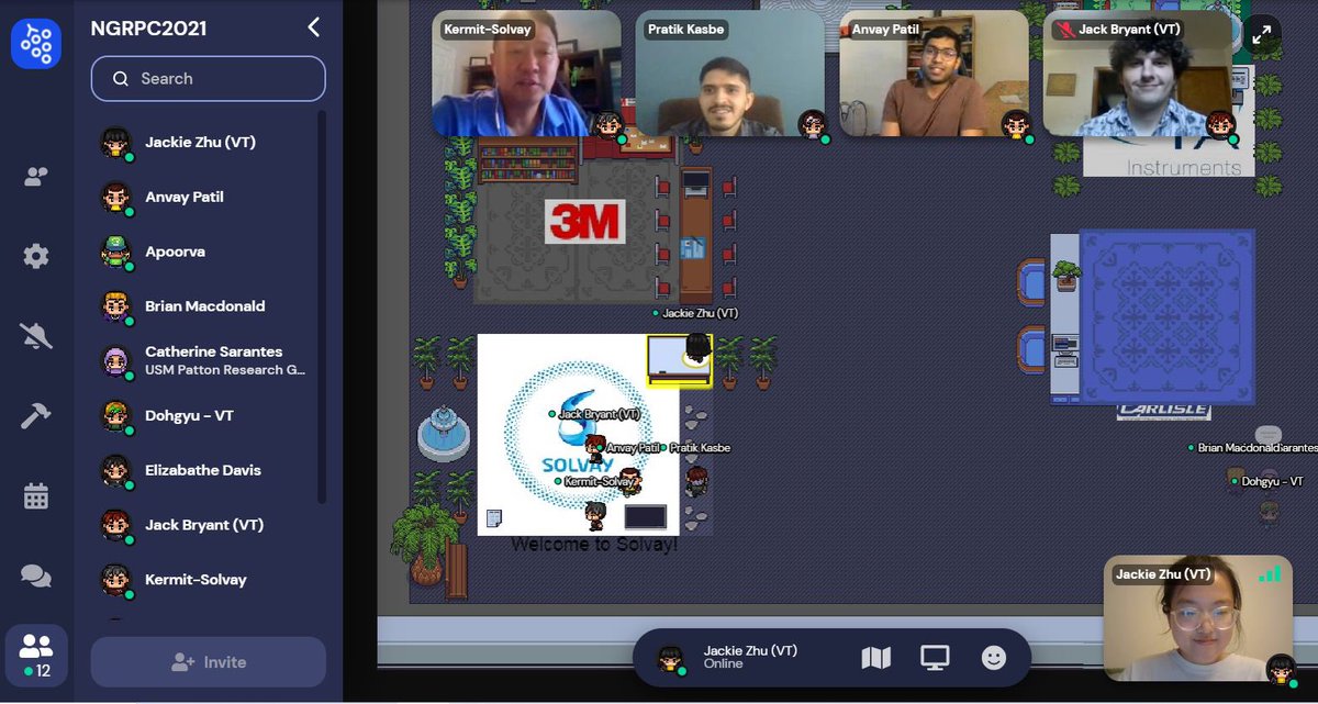 jackieyz23's tweet image. First talk at #ngrpc2021 done! ✅ First GatherTown Social done! ✅🥳
Got my @ngrpc2021 yum yum banquet today!🍱🍪🤤Great talks and great people! Can’t wait for the trivia night tomorrow!🤸🏻‍♀️👩🏻‍🔬
What an amazing week!! Thank you NGRPC committee!!#polymer #virginiatech #ACS #Chemistry