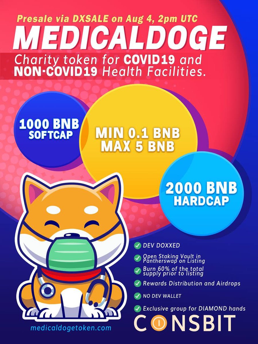 Presale on August 4, 2021, 2PM UTC!