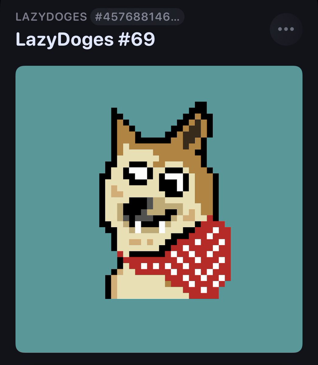 LazyDoges's tweet photo. LazyDoges #69 is ready for adoption. https://t.co/6iGn9JLfPU