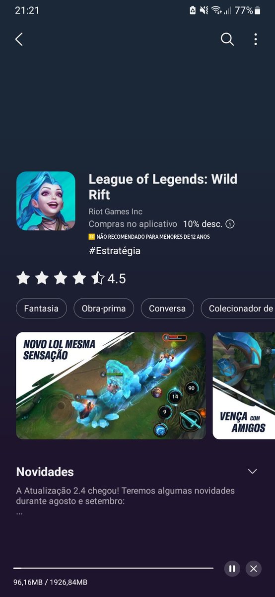 Miauzin_'s tweet photo. @TocaDoTeemo felizmente sigo com o galaxy store https://t.co/8jasiaYup6