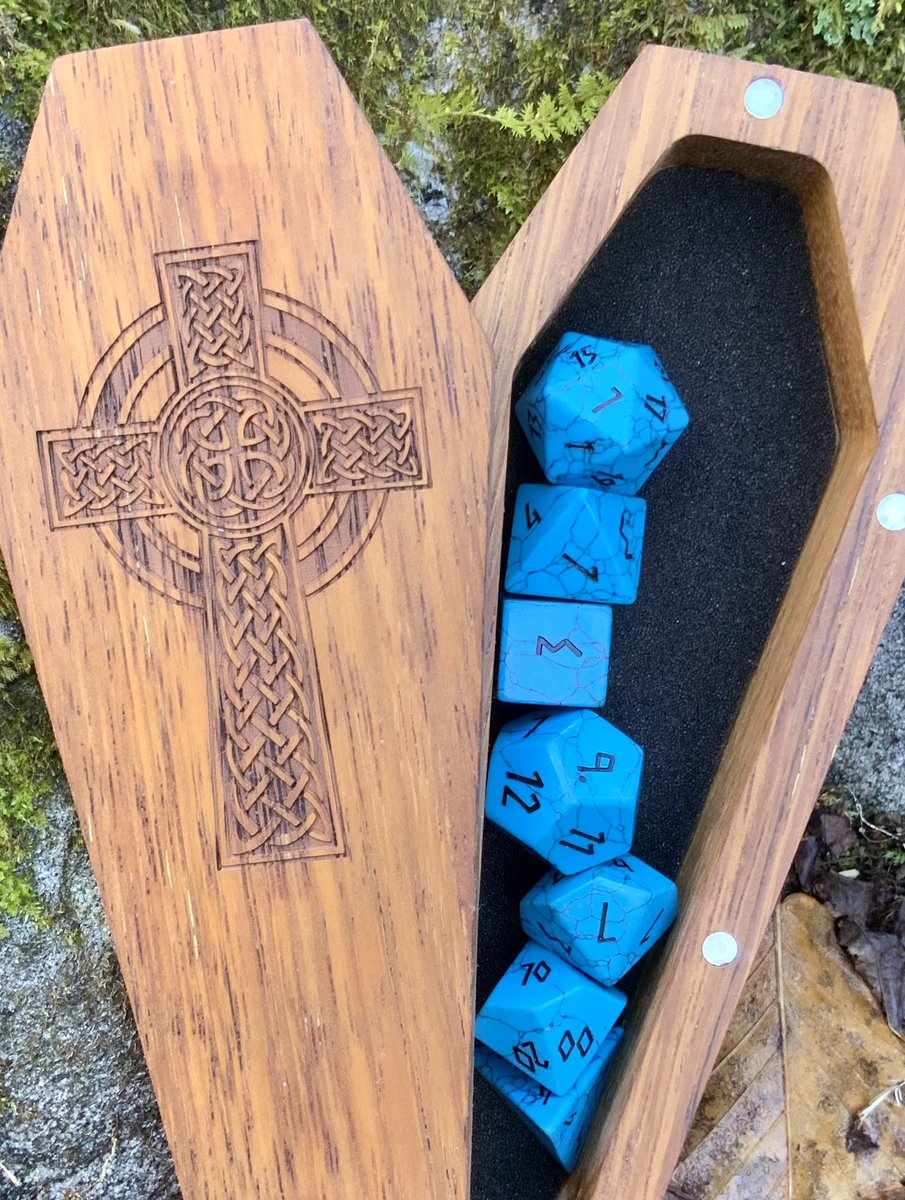 DiceCrypt's tweet photo. Dice Crypt opened.  They promised to behave.
#dicecrypt #dicevault #dicebox #crypticcreative #norsefoundry #dnd5e #pathfinder #nicedice https://t.co/4WFMMqKnlQ