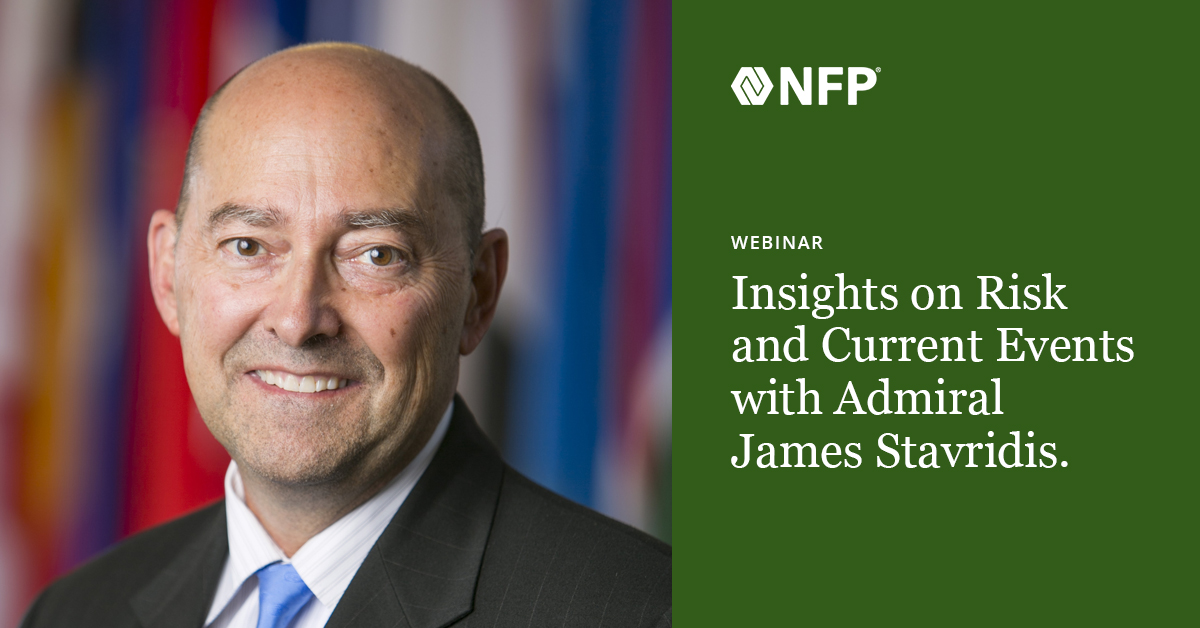 Join us July 29, from 10:30 - 11:30 a.m., for a webinar with Admiral James Stavridis and learn how current events are influencing policy, markets and risk. Click the link to register. bit.ly/3BKVBbp