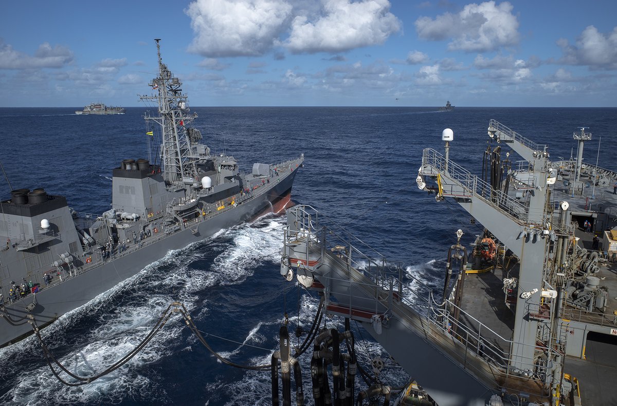 We keep our partners stocked up too! ⚓ 

#USNSRappahannock and #USNSAlanShepard participate in @TalismanSabre. #NavyPartnerships Read the story here: go.usa.gov/xFDVG