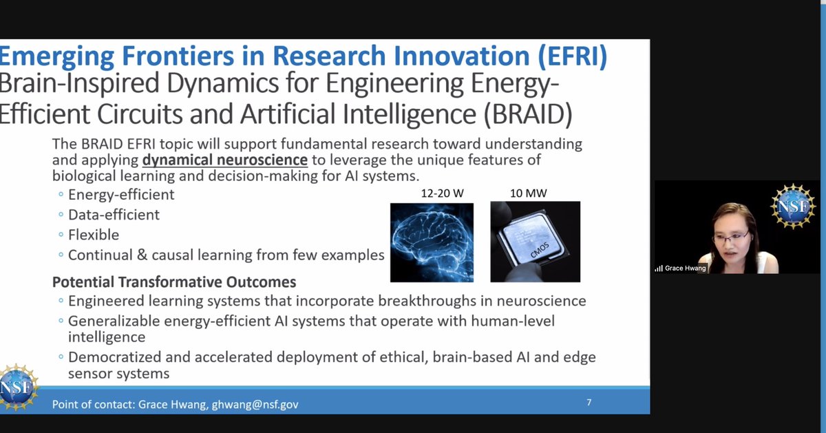 We’re excited to have program managers from <a href="/AFOSR/">AFOSR</a> , <a href="/NSF/">U.S. National Science Foundation</a> and <a href="/doescience/">DOE Office of Science</a> as our invited speakers this afternoon! It’s great to hear about all of the upcoming funding opportunities for #neuromorphic!