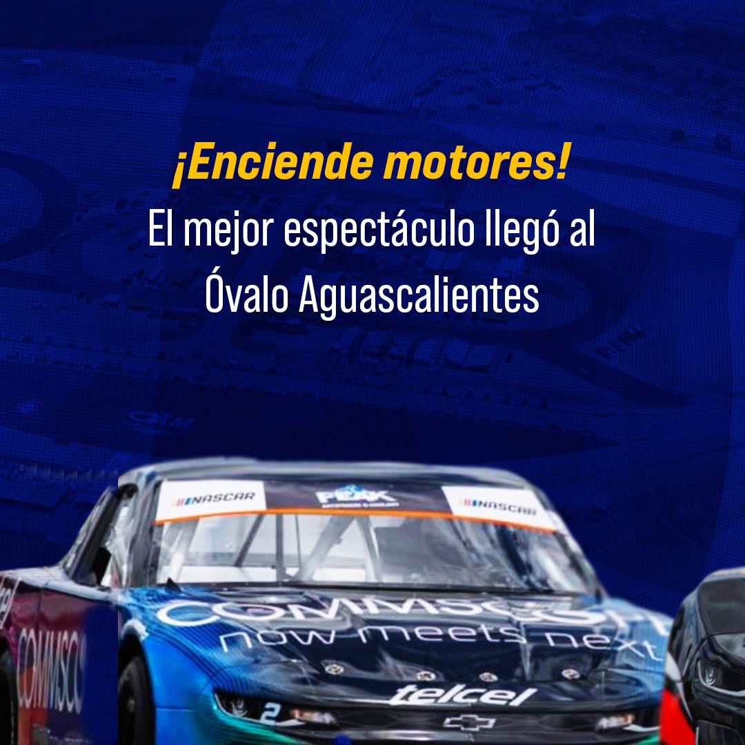 TheHiveTickets's tweet photo. ¡Prepárate #Aguascalientes! regresa #NASCARPEAK y lo hace con pilotos dispuestos a ganar y dar el mejor espectáculo en el gran @OvaloAGSmx, no te lo pierdas este 1 de agosto y compra tus boletos en:https://t.co/4i1aEHvY5t
  
@NASCARPEAKMX

#NASCAR #racing #carreras #autos https://t.co/kP3xCRK6rw