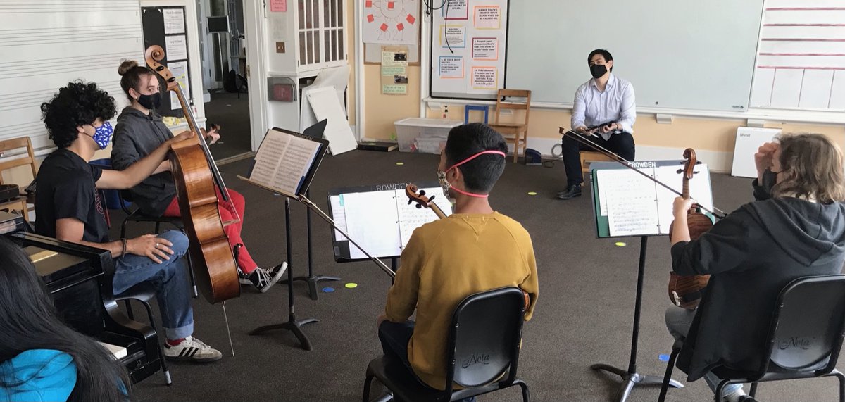 telegraph4tet's tweet photo. We had a blast teaching an excellent group of talented young musicians at the @CrowdenMusic Chamber Music Workshop last week. Great work, everyone!
#telegraphquartet #crowden #summer #chambermusic #teaching https://t.co/TMcWoRfJba