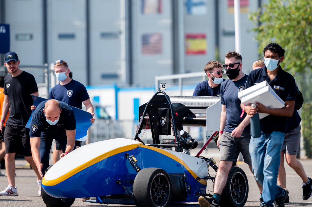 ULMRacing's tweet photo. After a tough 5 days at @formulastudent Silverstone, the team are proud to have finished 18th overall in Class 1, including 7th in the Business Plan Presentation, 10th in both the Cost Event and the Design Event, as well as also finishing 29th overall in Concept Class. (Pt 1/2) https://t.co/mQsxNEtJzJ