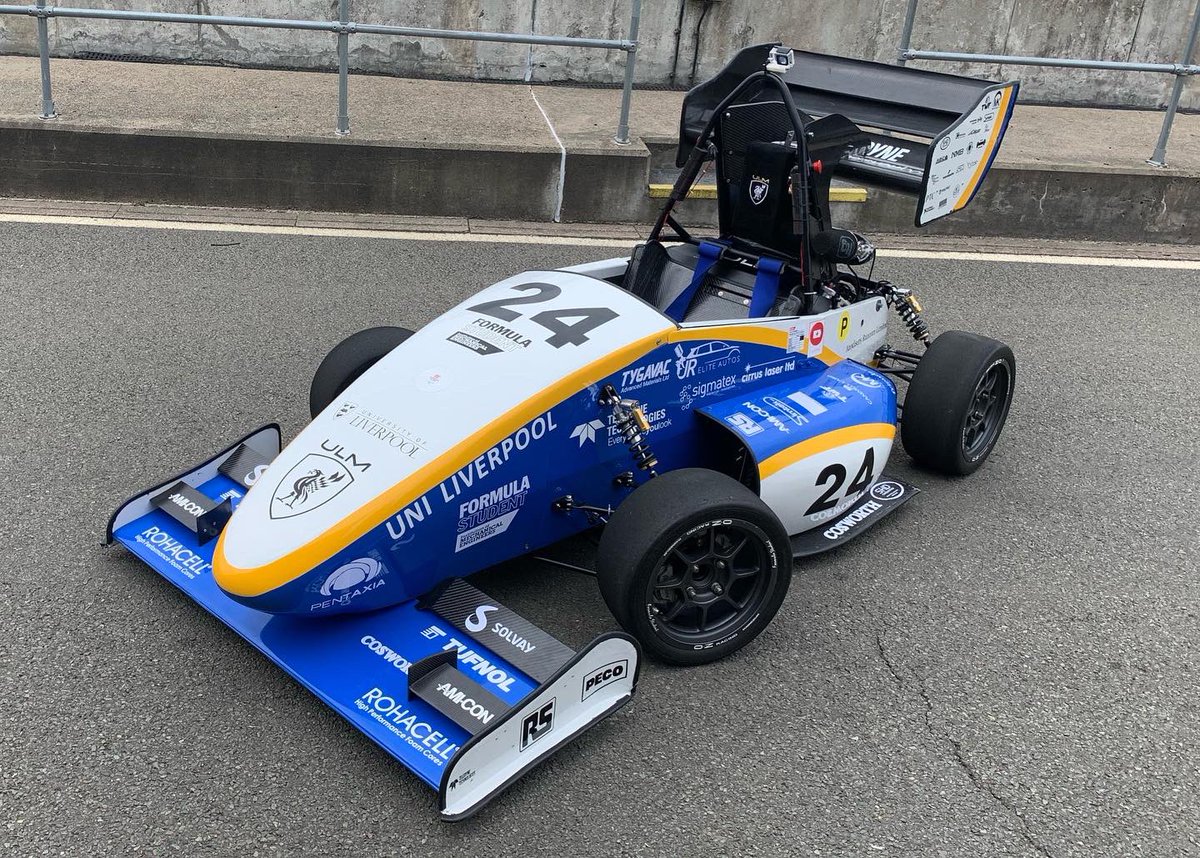 ULMRacing's tweet photo. After a tough 5 days at @formulastudent Silverstone, the team are proud to have finished 18th overall in Class 1, including 7th in the Business Plan Presentation, 10th in both the Cost Event and the Design Event, as well as also finishing 29th overall in Concept Class. (Pt 1/2) https://t.co/mQsxNEtJzJ