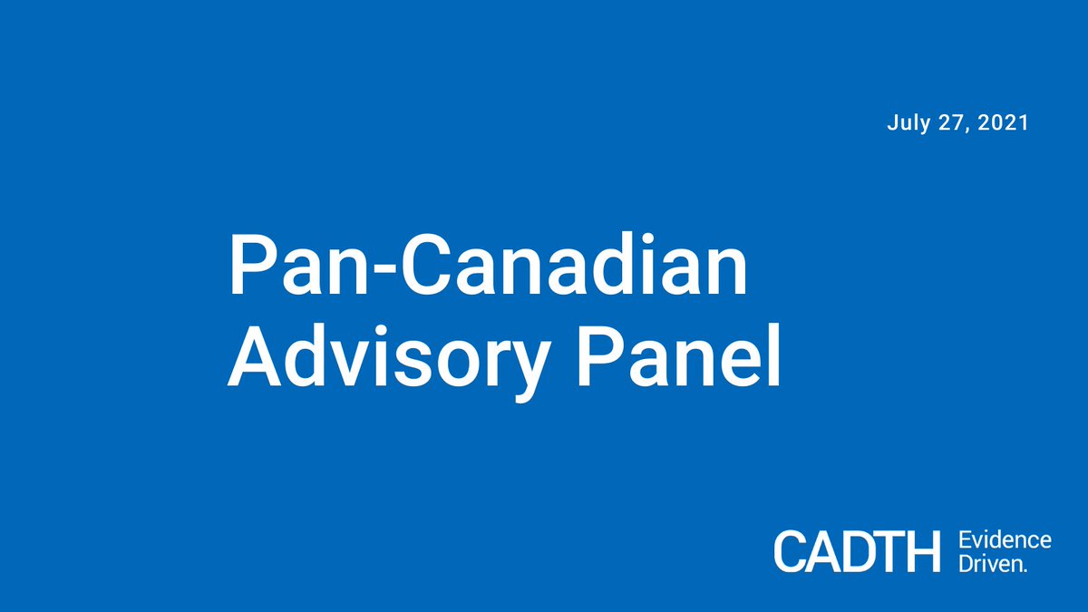 CDA_AMC's tweet photo. An Advisory Panel has been convened by CADTH to provide @GovCanHealth with a recommended framework for developing a potential pan-Canadian prescription drug list, or #formulary.

Learn more about the panel ➡️ https://t.co/FBM1zCHn56 https://t.co/IWYEMk5lip