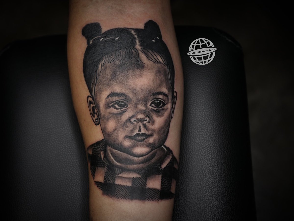 alclaymist's tweet photo. BABY PORTRAIT WORK🍼
📍Houston Tx 
#tattoo #houstontattooartists #austintattooartists #art #texas https://t.co/BfNOzgexkE