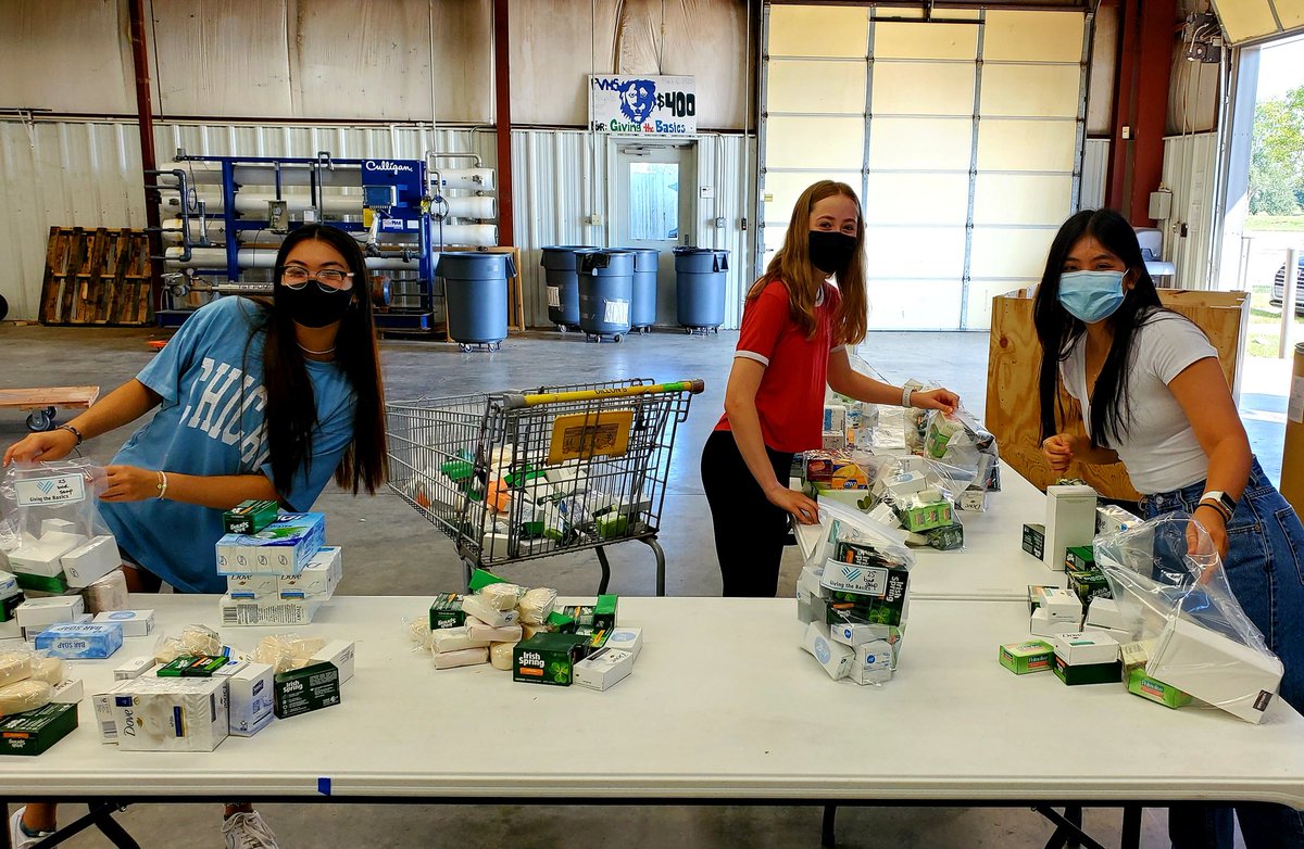 Thank you to Giving the Basics Wichita for the opportunity to volunteer and learn about your organization! Giving the Basics provides personal care items for human dignity. The Wichita chapter distributes basic hygiene items to 33 local organizations and 115 schools!#ahstrojanfam