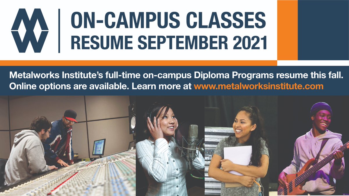 We're back! Metalworks Institute's full-time on-campus #DiplomaPrograms resume this fall. Online options are still available. 💬 Contact our admissions team to learn more &amp; apply for classes starting September 2021!

📲 metalworksinstitute.com/request-inform…

#InPersonLearning #OnCampus