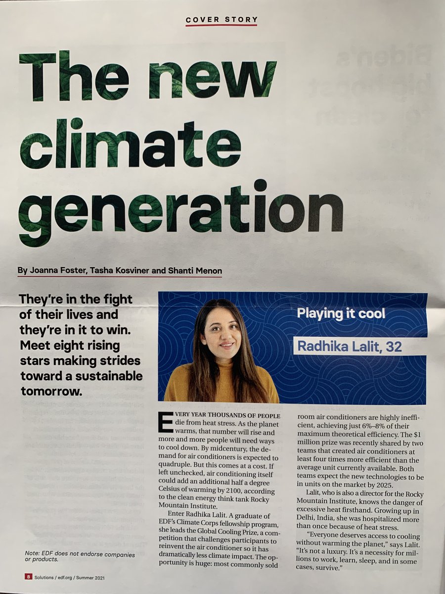 AlexandraCrisc's tweet photo. Incredibly honored to be featured as one of @EnvDefenseFund's #GenerationClimate alongside inspiring leaders making strides toward a sustainable tomorrow!
Congrats @radhikalalit @MattPanopio @SilaGene #EtoshaCave #AlexandraGrayson @BenjiBacker @ggpersad
#sustainability #climate https://t.co/NKDBo034a5