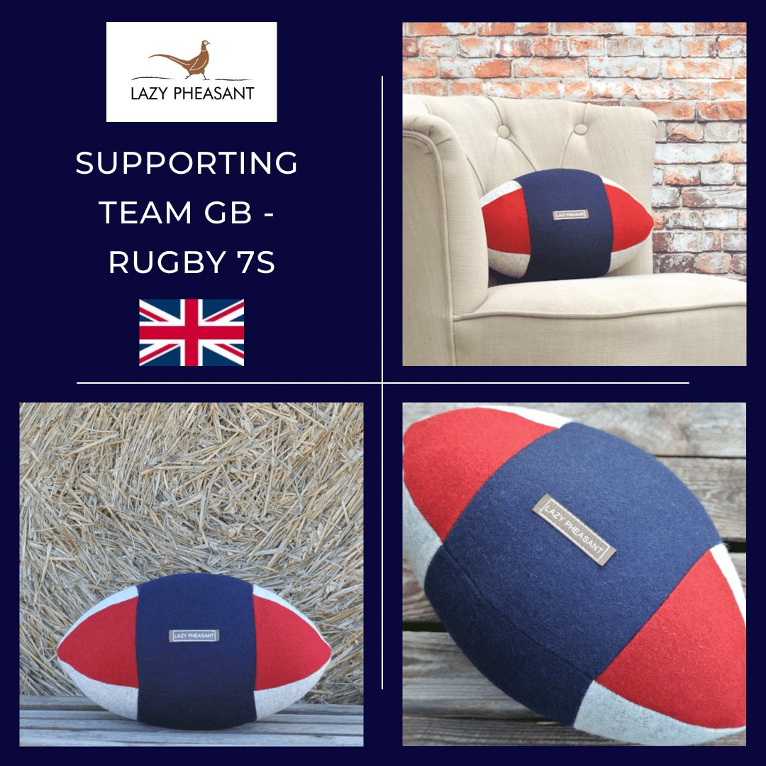 Good luck to Team GB in the Rugby 7’s Semi-Final @olympics! 🏉🇬🇧

Especially to our local player from Ayr <a href="/robbiefergusson/">Robbie</a>! 

Check out our very own Rugby Union Jack - from our rugby ball cushion range! Living room rugby in style!

lazypheasant.com

#rugby #rugby7s #teamgb